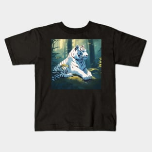 Indian White Tiger Kids T-Shirt